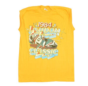 Vintage 1984 Loudon Classic Motorcycle Racing T-Shirt Regular Size L